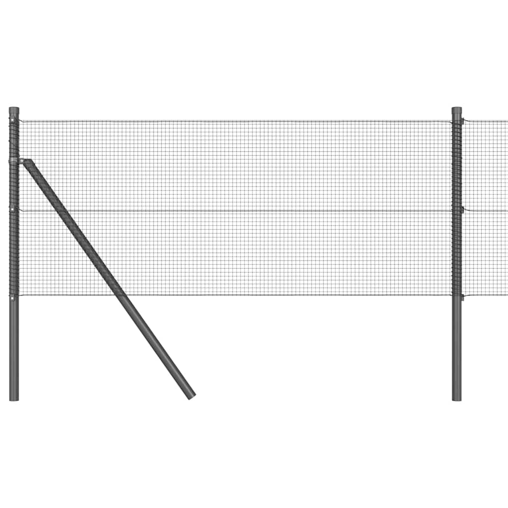 Temeljna zavarena žičana ograda 100 x 0,4 m Siva Mreža