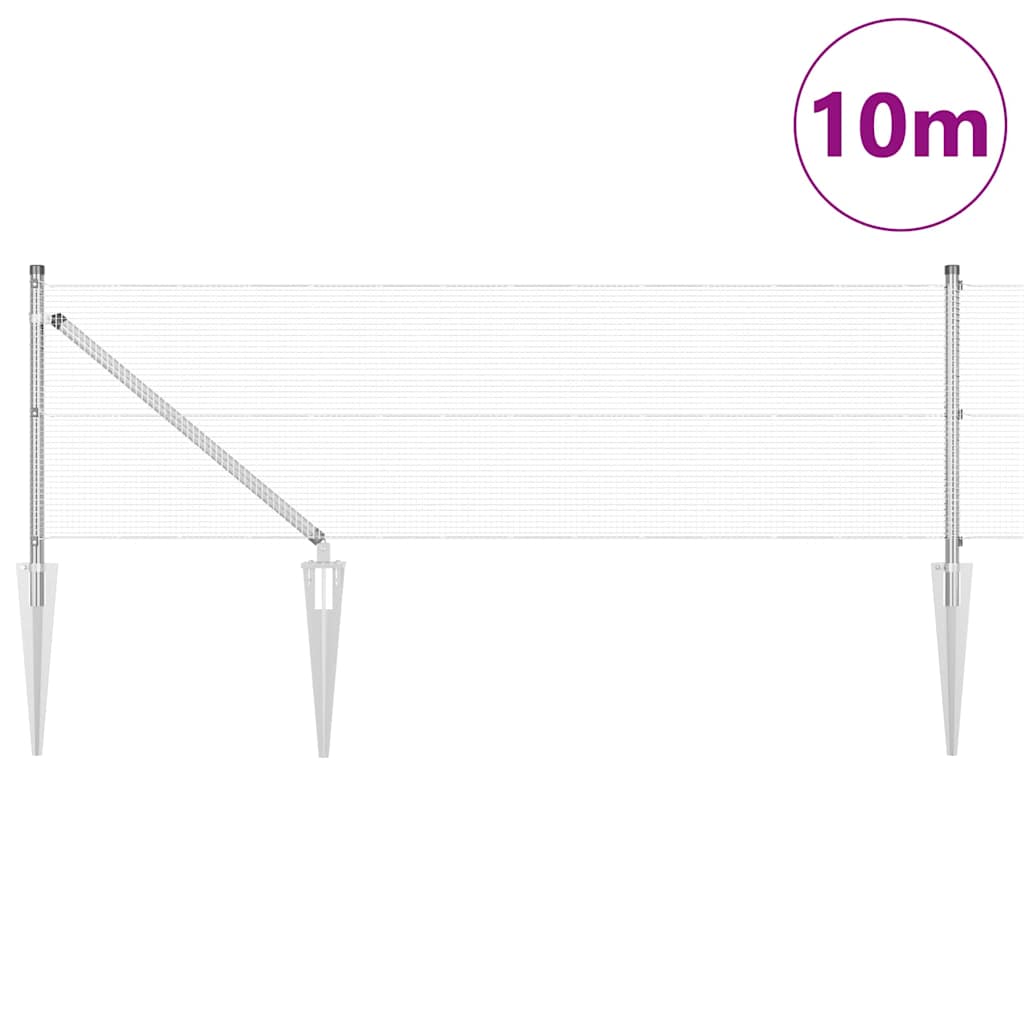 Zavareno žičano ograđivanje s bodljama 10 x 0,5 m (Š x V)