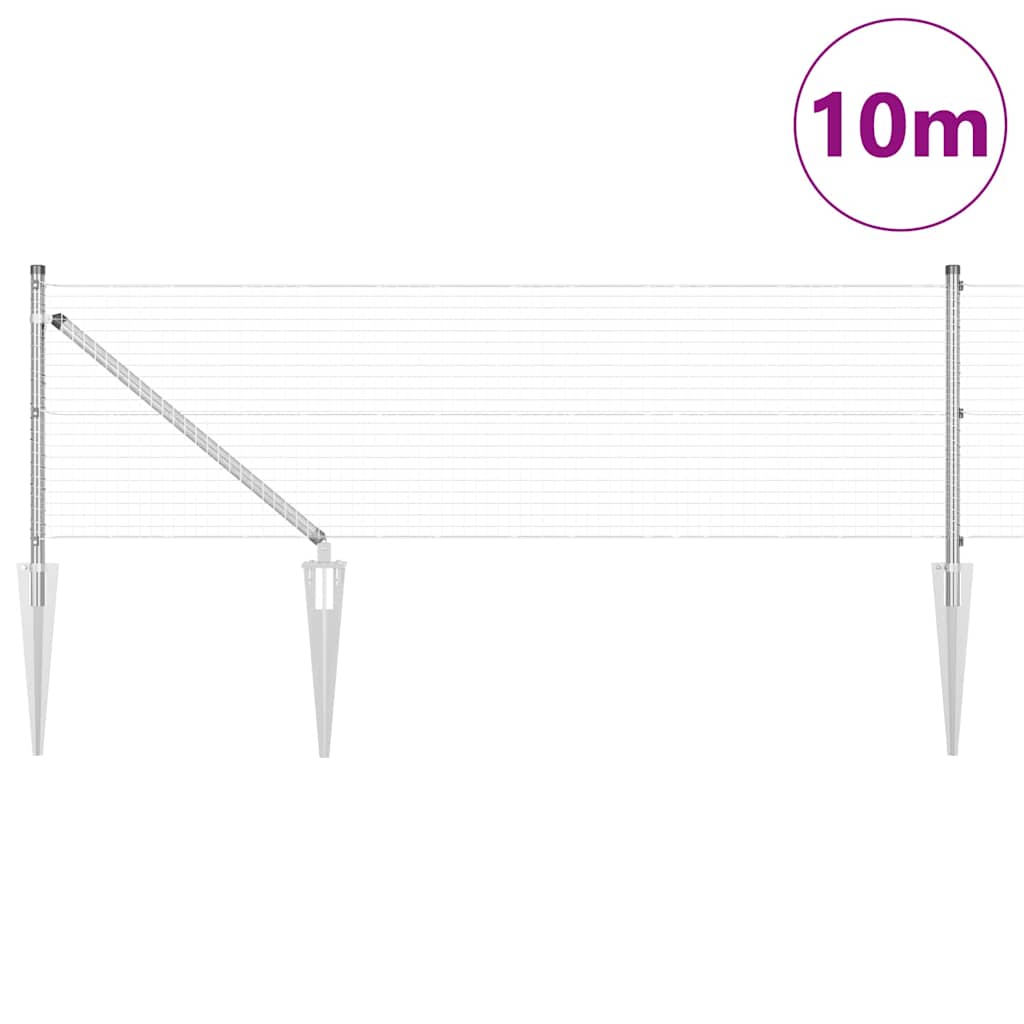 Zavareno žičano ograđivanje s bodljama 10 x 0,6 m (Š x V)