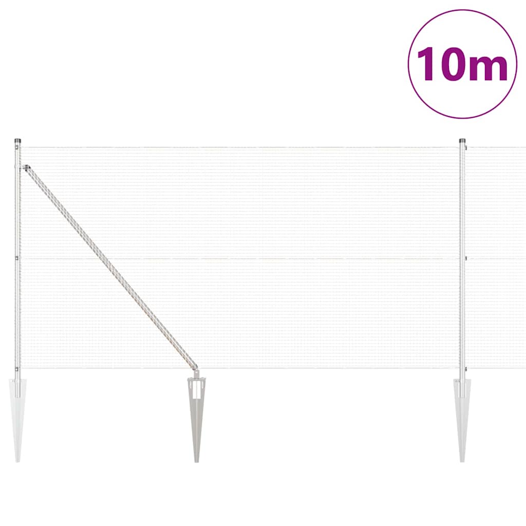 Zavareno žičano ograđivanje s bodljama 10 x 1 m (Š x V)