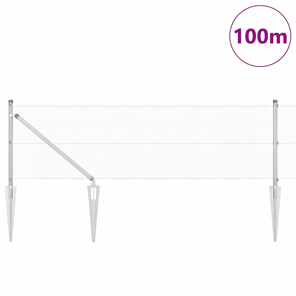 Zavareno žičano ograđivanje s bodljama 100 x 0,4 m (Š x V)