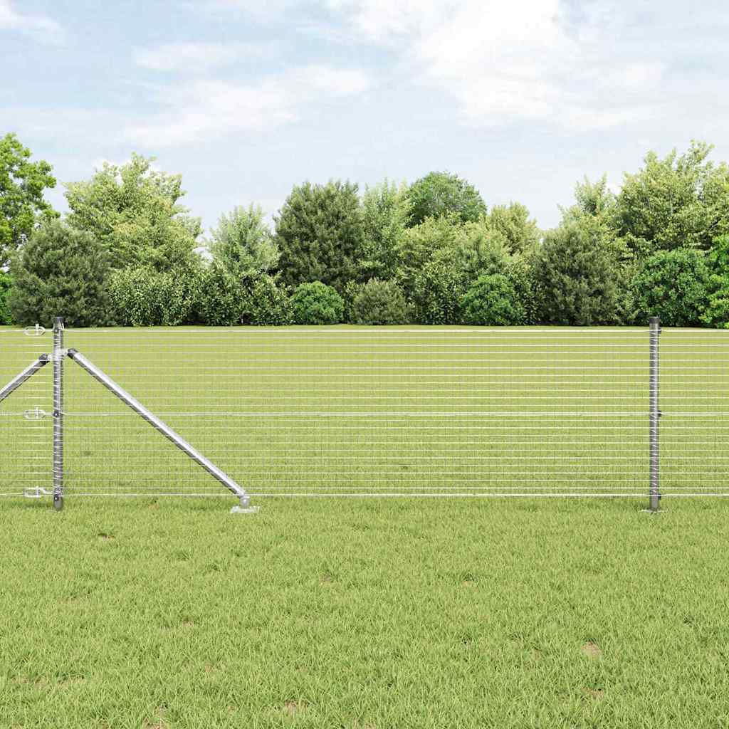 Zavareno žičano ograđivanje s bodljama 100 x 0,4 m Srebrna