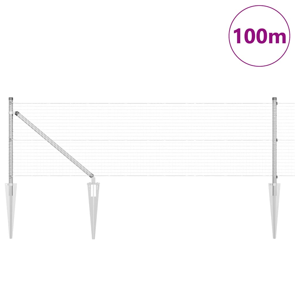 Zavareno žičano ograđivanje s bodljama 100 x 0,5 m (Š x V)