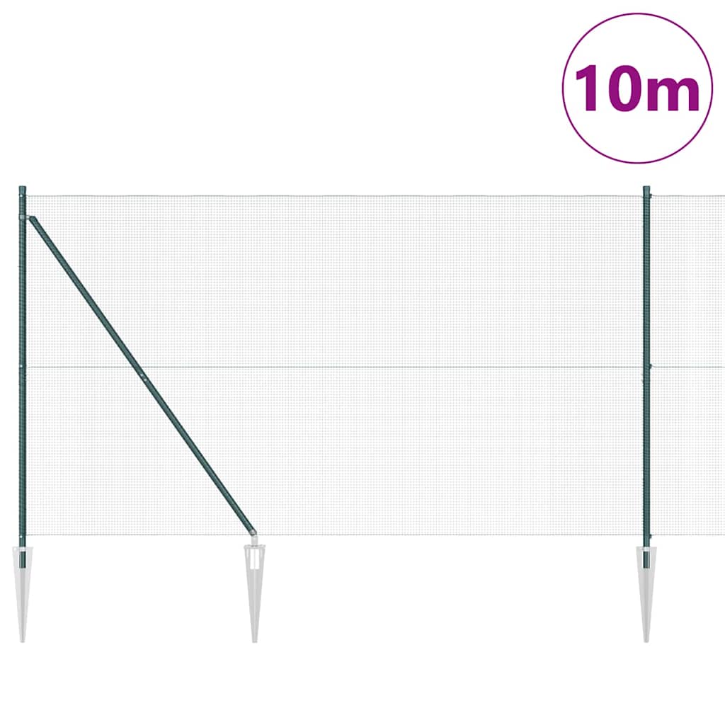 Zavareno žičano ograđivanje s bodljama 10 x 1,6 m Zelena Mreža