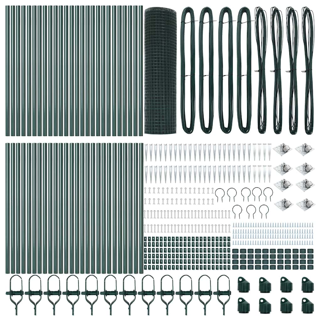 Zavareno žičano ograđivanje s bodljama 100 x 0,6 m Zelena Mreža