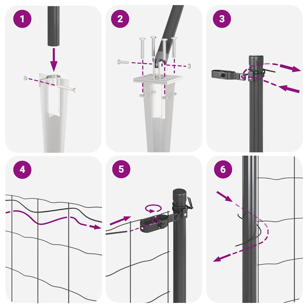 Zavareno žičano ograđivanje s bodljama Čelik Siva Mreža