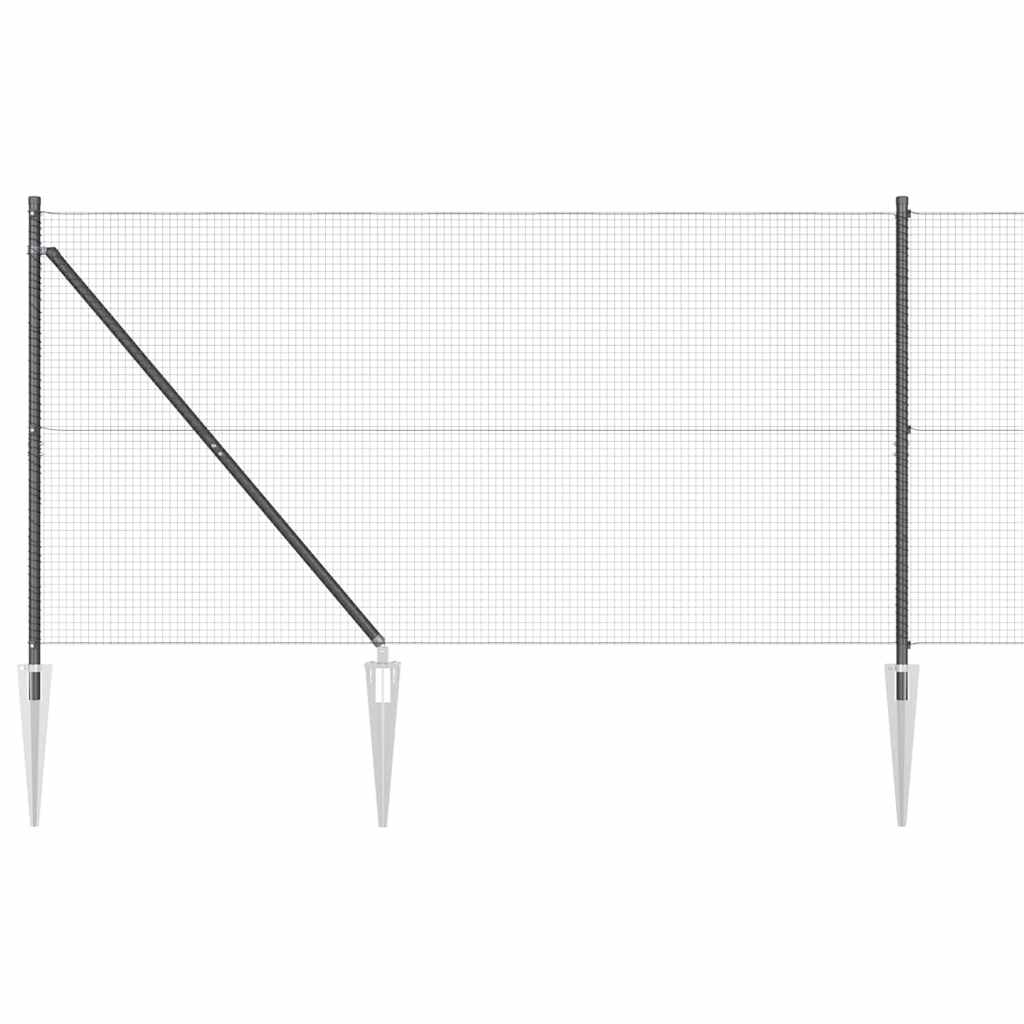 Zavareno žičano ograđivanje s bodljama 25 x 1,4 m Siva Mreža