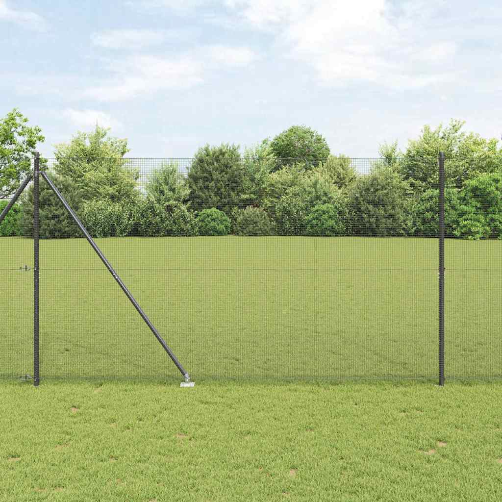 Zavareno žičano ograđivanje s bodljama 50 x 1,5 m Siva Mreža