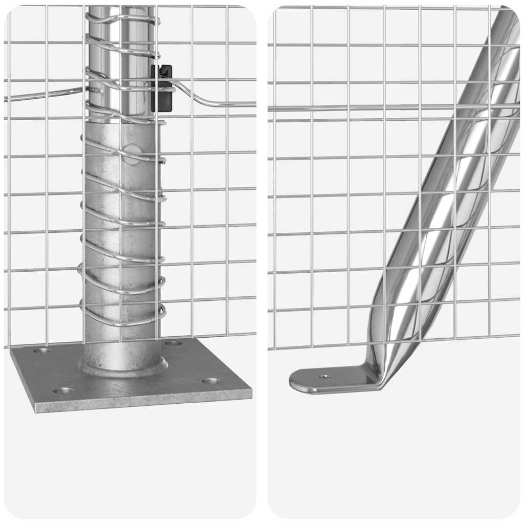 Zavareno žičano ogradno mreža s betonskom podlogom 10 x 1,2 m
