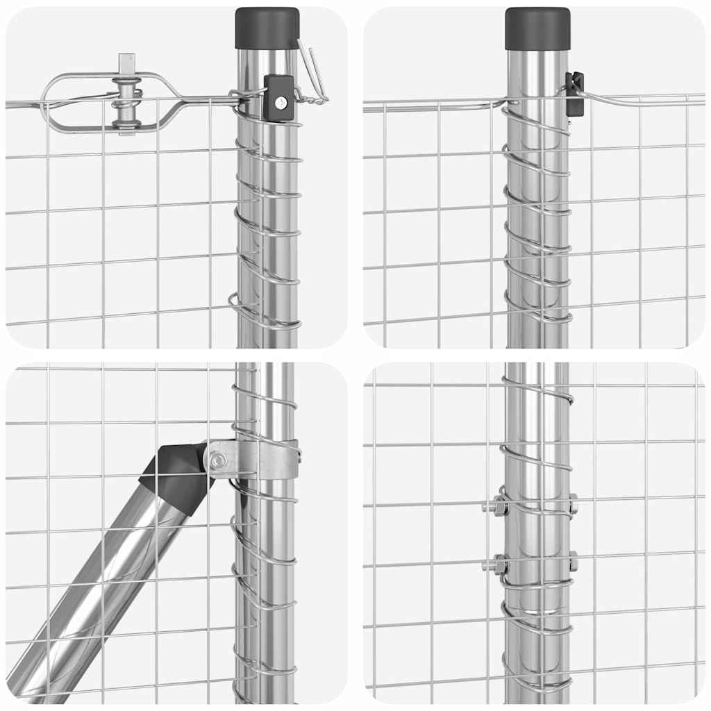 Zavareno žičano ogradno mreža s betonskom podlogom 10 x 1,2 m