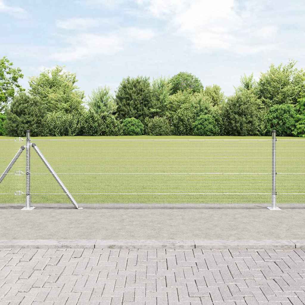 Zavareno žičano ogradno mreža s betonskom podlogom 25 x 0,6 m