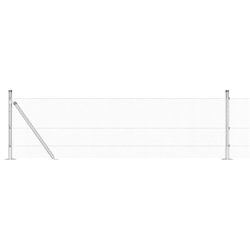 Zavareno žičano ogradno mreža s betonskom podlogom 25 x 0,6 m