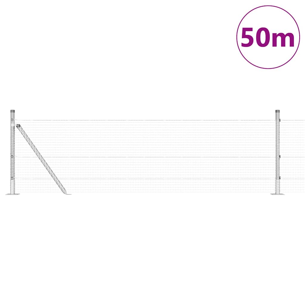 Zavareno žičano ogradno mreža s betonskom podlogom 50 x 0,6 m