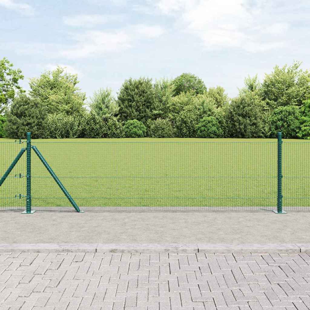 Zavareno žičano ogradno mreža s betonskom podlogom 25 x 0,4 m