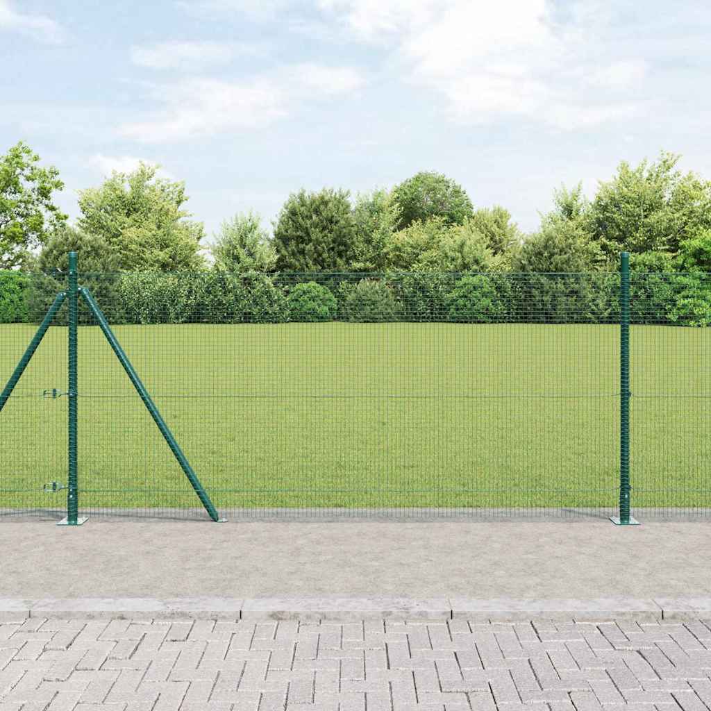 Zavareno žičano ogradno mreža s betonskom podlogom 25 x 0,8 m