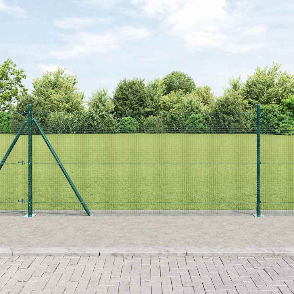 Zavareno žičano ogradno mreža s betonskom podlogom 25 x 0,8 m