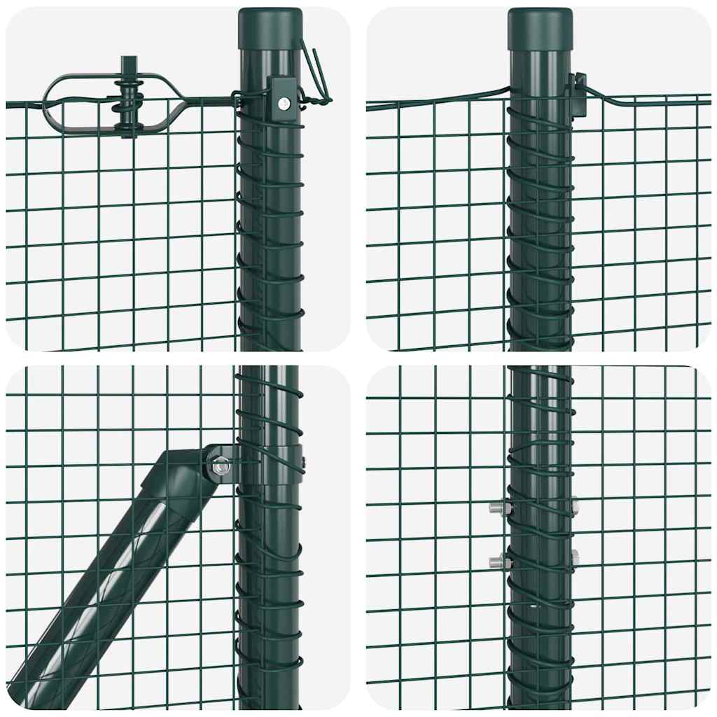 Zavareno žičano ogradno mreža s betonskom podlogom 25 x 1,2 m