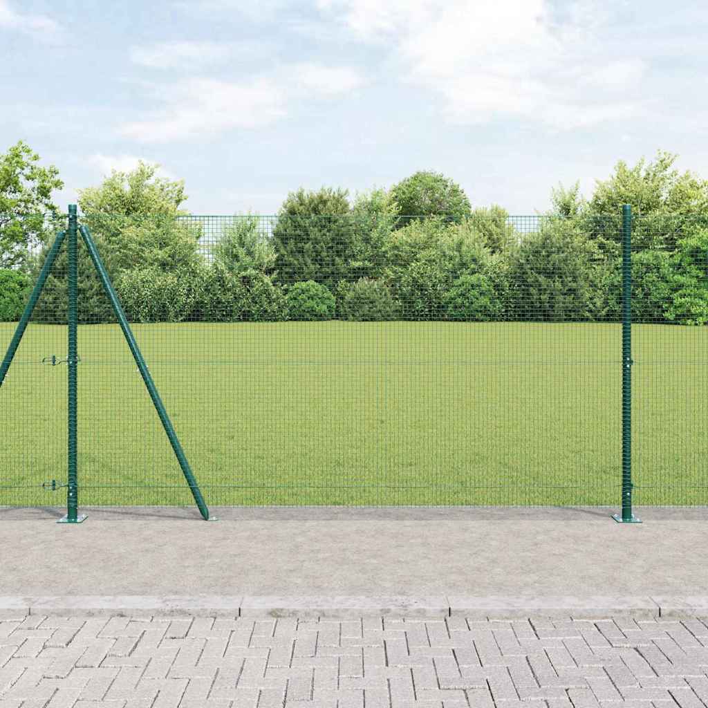 Zavareno žičano ogradno mreža s betonskom podlogom 25 x 1,2 m