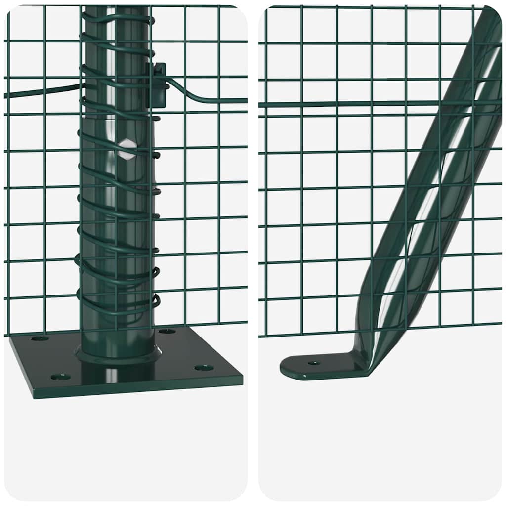 Zavareno žičano ogradno mreža s betonskom podlogom 25 x 1,4 m