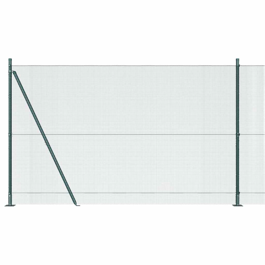 Zavareno žičano ogradno mreža s betonskom podlogom 25 x 1,6 m