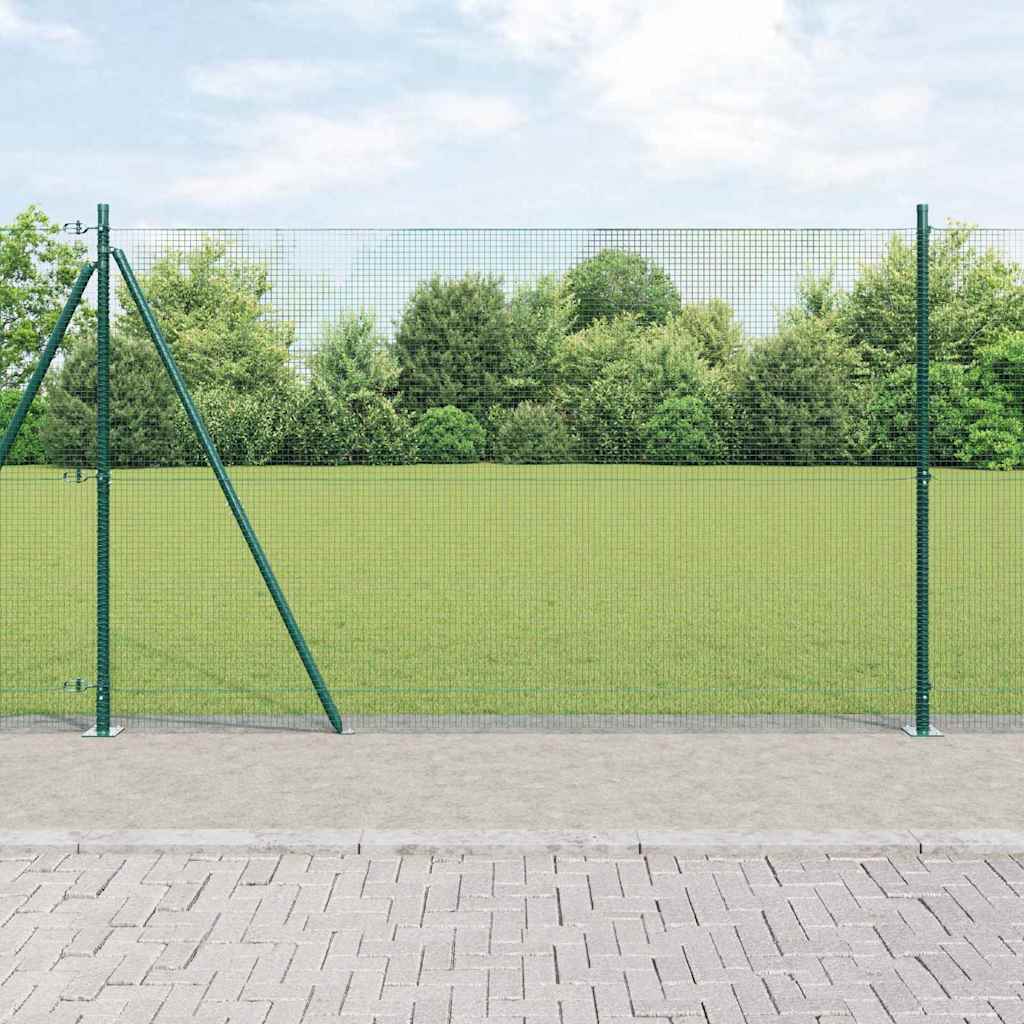 Zavareno žičano ogradno mreža s betonskom podlogom 25 x 1,6 m