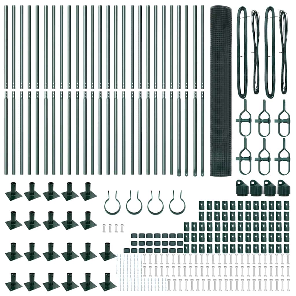 Zavareno žičano ogradno mreža s betonskom podlogom 50 x 1,2 m