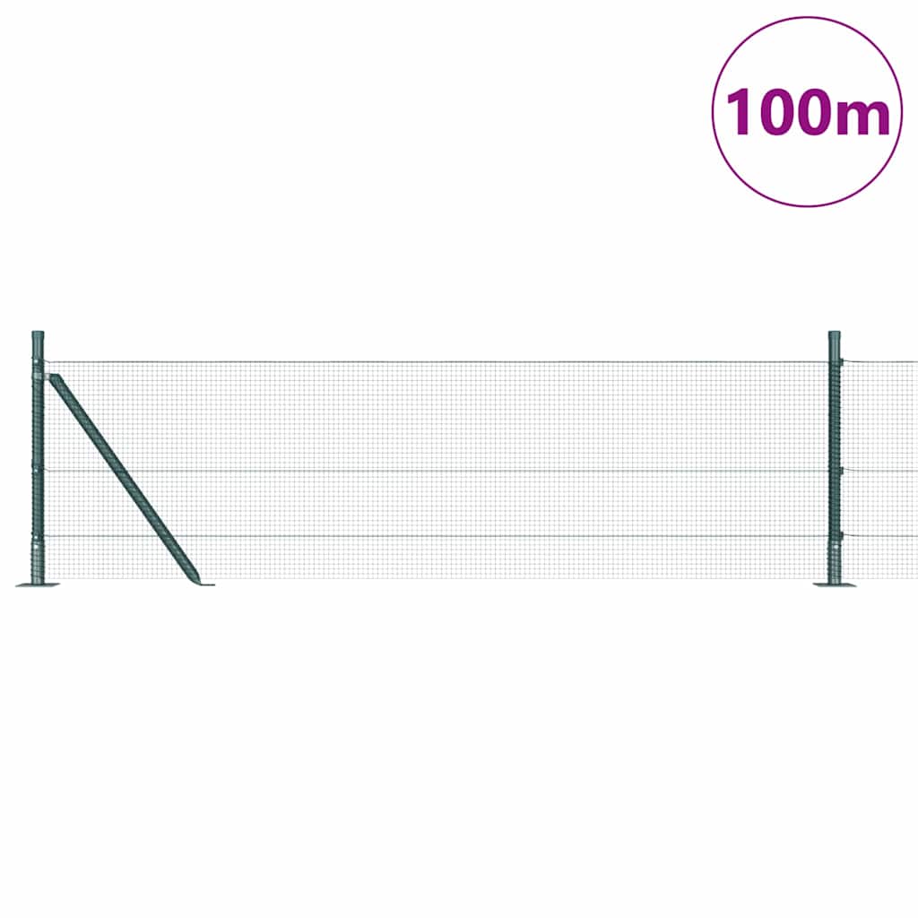 Zavareno žičano ogradno mreža s betonskom podlogom 100 x 0,4 m