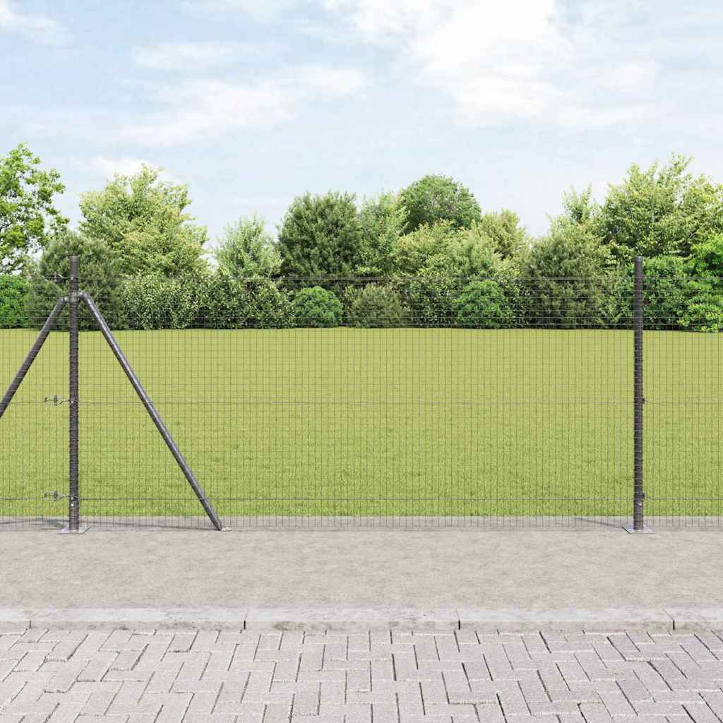 Zavareno žičano ogradno mreža s betonskom podlogom 10 x 1 m