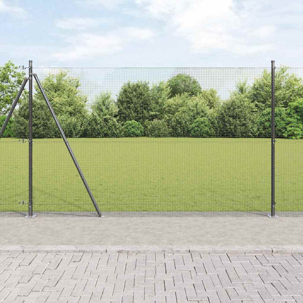 Zavareno žičano ogradno mreža s betonskom podlogom 10 x 1,4 m