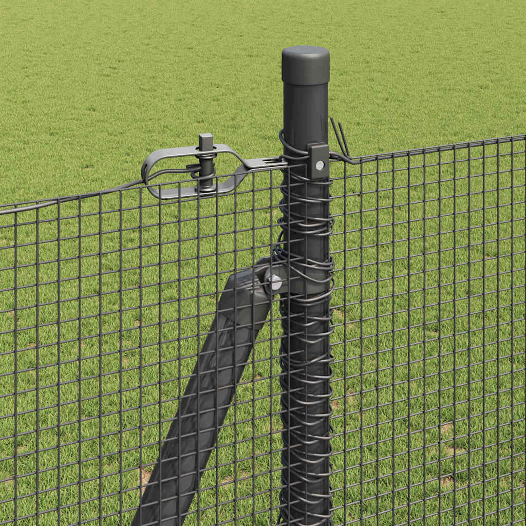 Zavareno žičano ogradno mreža s betonskom podlogom 10 x 1,6 m
