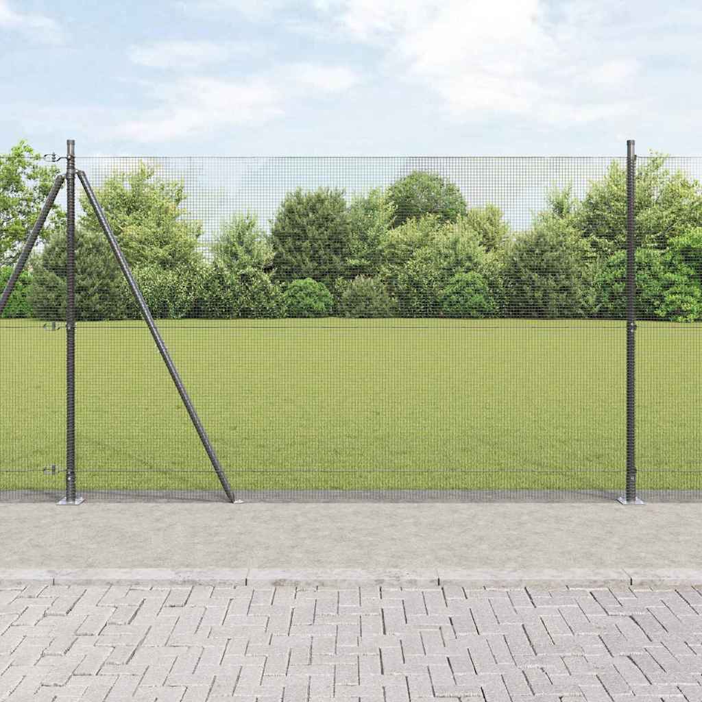 Zavareno žičano ogradno mreža s betonskom podlogom 10 x 1,6 m