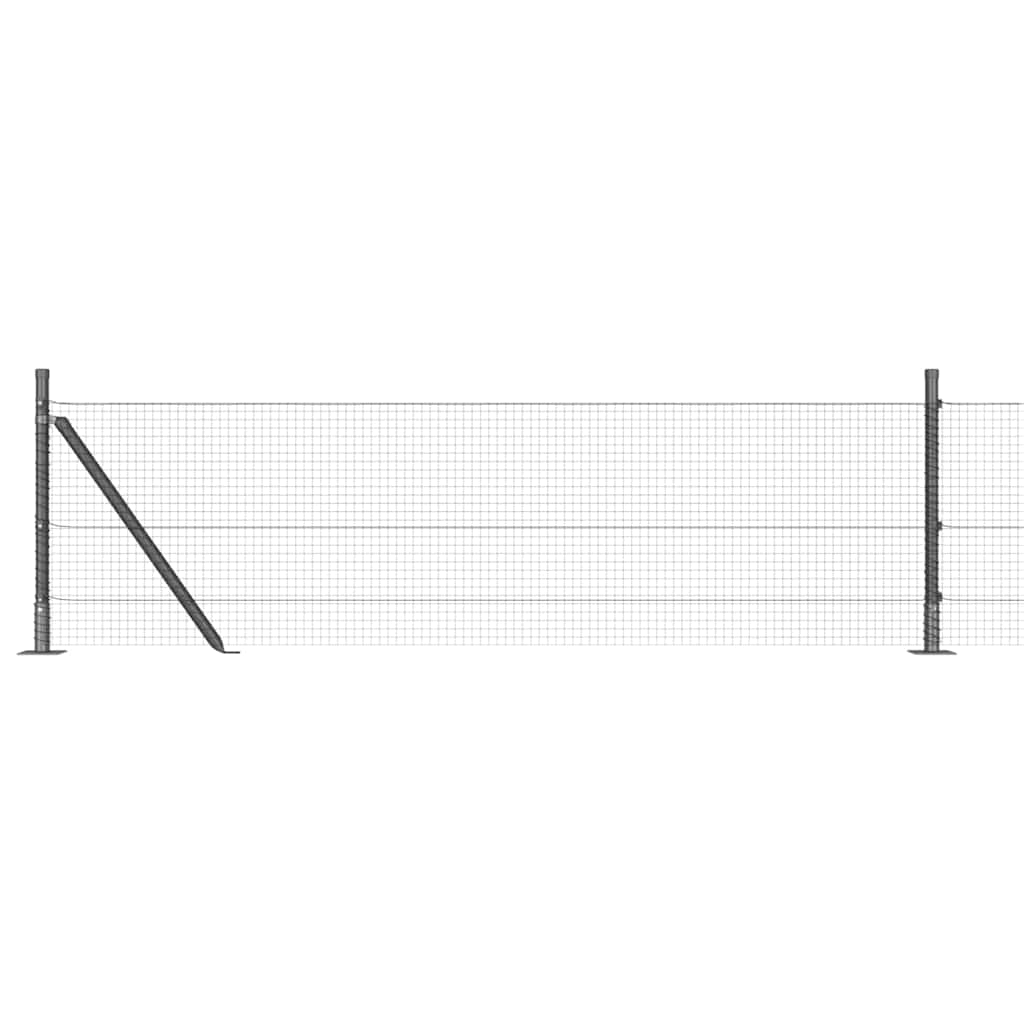 Zavareno žičano ogradno mreža s betonskom podlogom 25 x 0,4 m