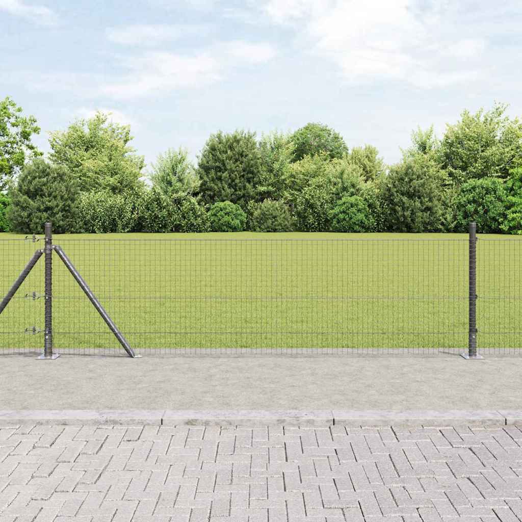Zavareno žičano ogradno mreža s betonskom podlogom 25 x 0,6 m