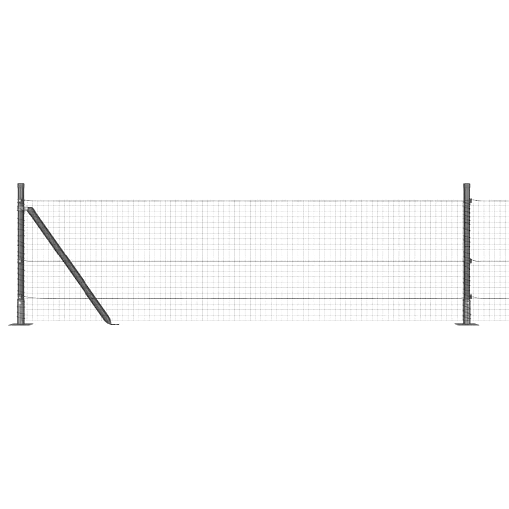 Zavareno žičano ogradno mreža s betonskom podlogom 25 x 0,6 m
