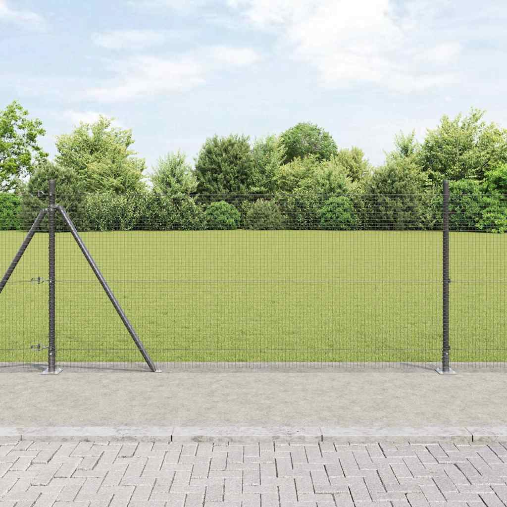 Zavareno žičano ogradno mreža s betonskom podlogom 25 x 0,8 m
