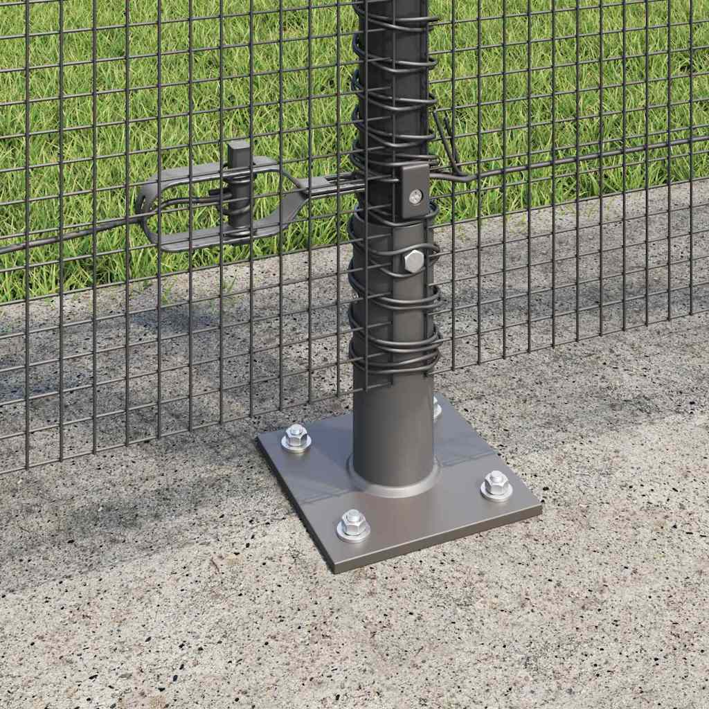 Zavareno žičano ogradno mreža s betonskom podlogom 25 x 1,2 m