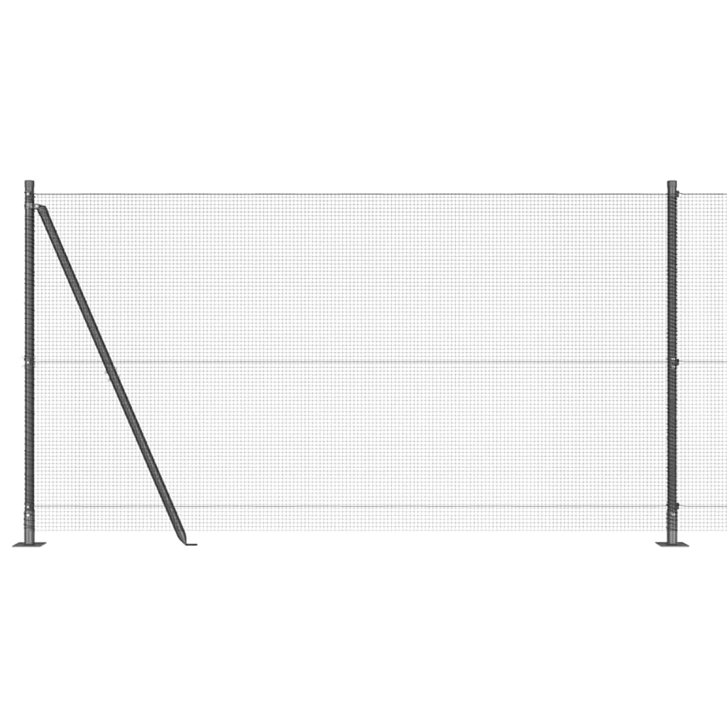 Zavareno žičano ogradno mreža s betonskom podlogom 25 x 1,2 m
