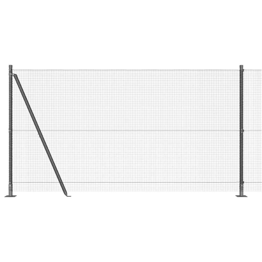 Zavareno žičano ogradno mreža s betonskom podlogom 25 x 1,2 m