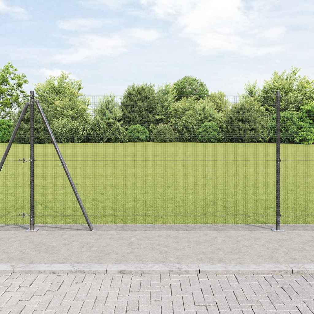 Zavareno žičano ogradno mreža s betonskom podlogom 25 x 1,2 m