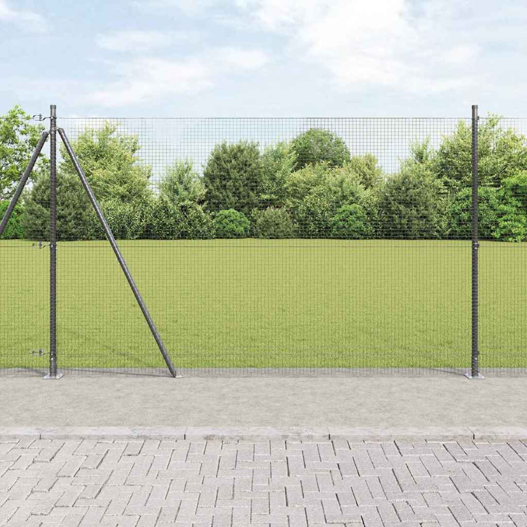 Zavareno žičano ogradno mreža s betonskom podlogom 25 x 1,4 m