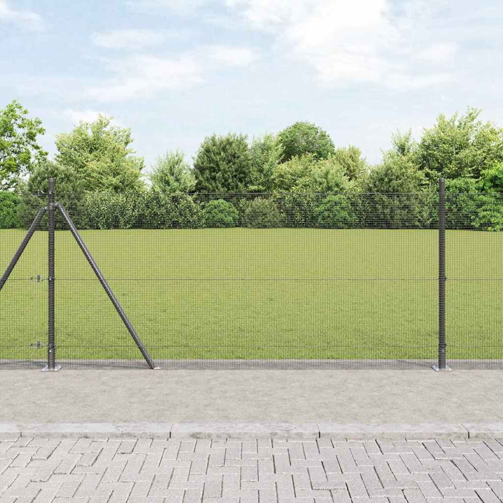Zavareno žičano ogradno mreža s betonskom podlogom 25 x 1,4 m