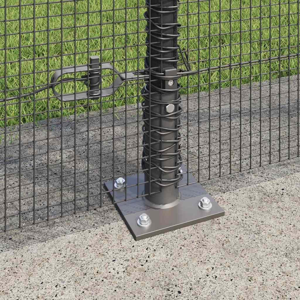 Zavareno žičano ogradno mreža s betonskom podlogom 25 x 1,6 m