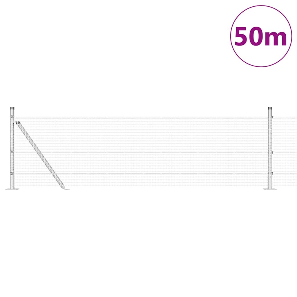 Zavareno žičano ogradno mreža s betonskom podlogom 50 x 0,6 m