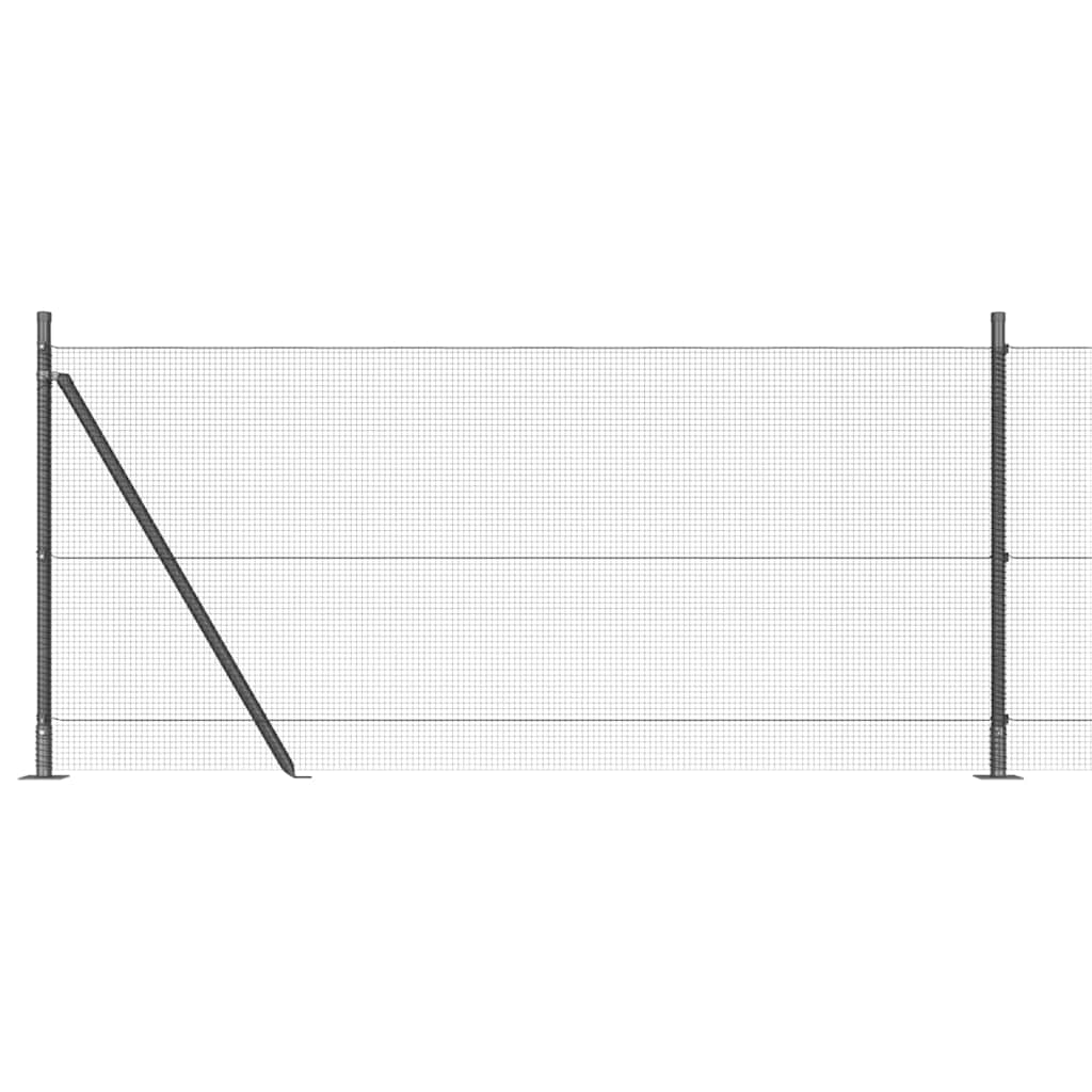 Zavareno žičano ogradno mreža s betonskom podlogom 50 x 0,8 m