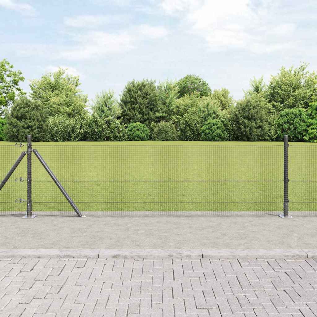 Zavareno žičano ogradno mreža s betonskom podlogom 100 x 0,4 m