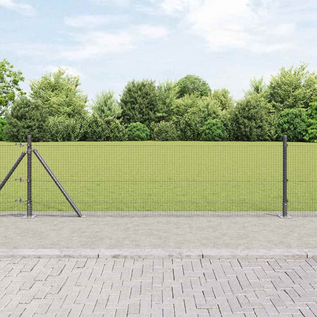 Zavareno žičano ogradno mreža s betonskom podlogom 100 x 0,4 m