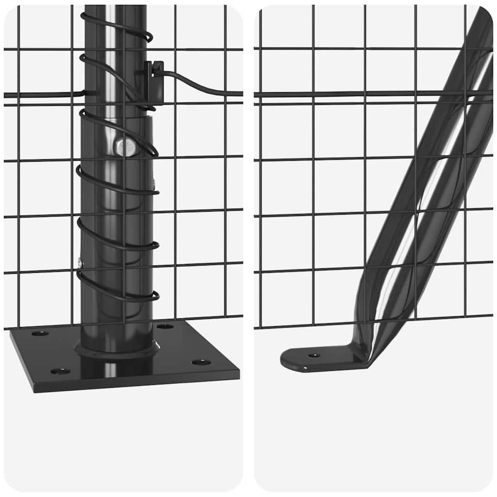 Zavareno žičano ogradno mreža s betonskom podlogom 100 x 0,4 m