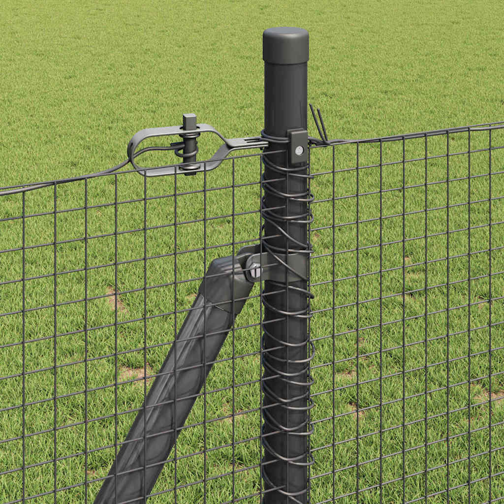 Zavareno žičano ogradno mreža s betonskom podlogom 100 x 0,8 m