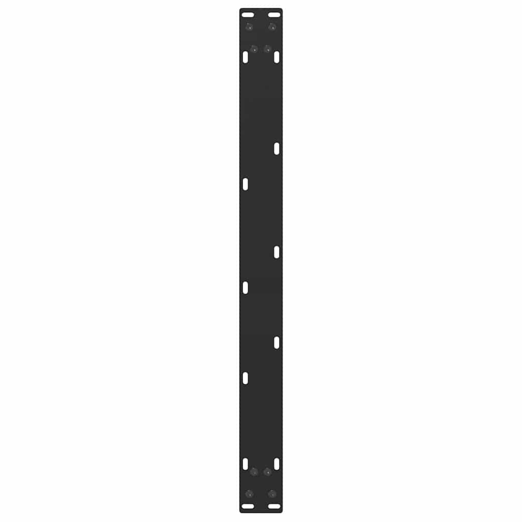 Noge za klub stolić U-oblik 2 kom Crne 70 x (42-43) cm Čelik