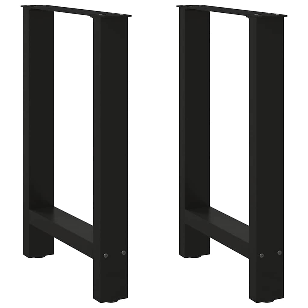 Noge za blagovaonski stol Crne 2 kom 60 x (72-73) cm Čelik